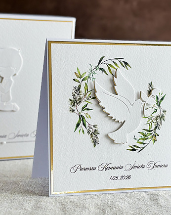 Kartka na komunię z pudełkiem i kopertą, 105, Anna Art and Crafts