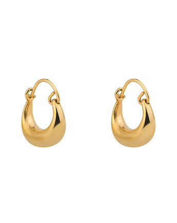 Kolczyki pozłacane re_No.01, Rett Frem