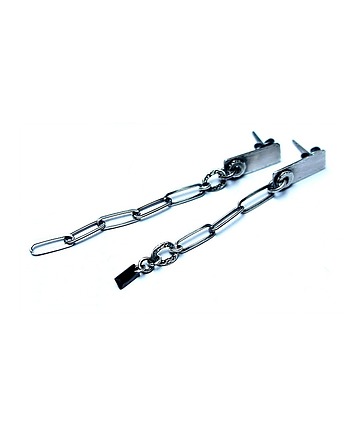 Kolczyki srebrne Chain vol. 10, Katia i krokodyl