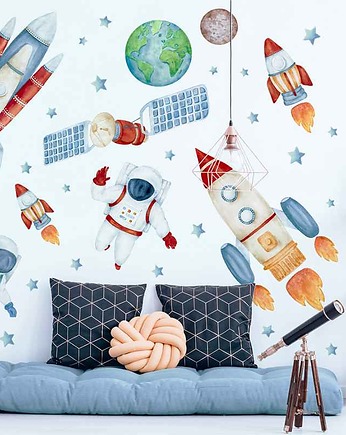 KOSMOS AKWARELA PLANETY naklejki na ścianę XXXL, Dekoracjan