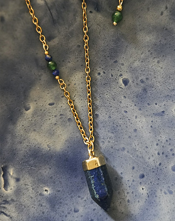 Naszyjnik z lapis lazuli i jadeitem, REVEAL