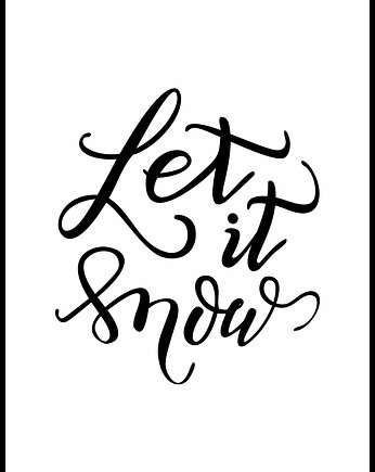 Plakat "Let it snow", Fotobloki and decor