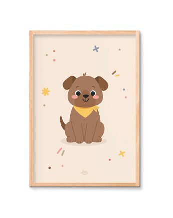 Pies Borys plakat Montessori, Lisia Rodzinka