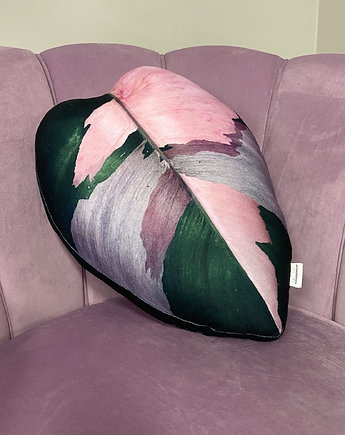 Poduszka Liść  Filodendron Philodendron Pink Princess, OKAZJE - Prezent na Ślub