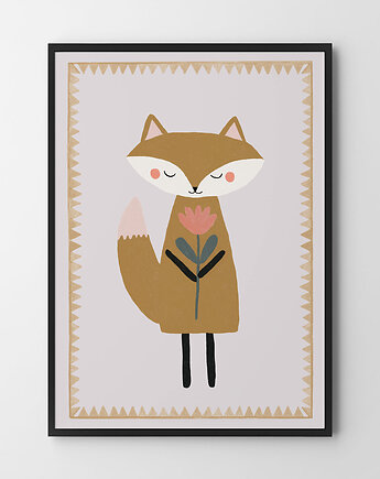 Lis - plakat dziecięcy, HOG STUDIO