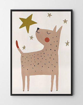 Piesio gwiazdeczka - plakat dziecięcy, HOG STUDIO