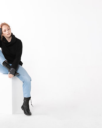 Bluza czarna z kominem, NavahoClothing