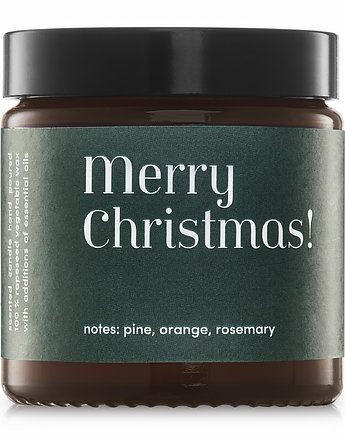 Świeca zapachowa Merry Christmas sosna pinia 120 g, Mia Colonia
