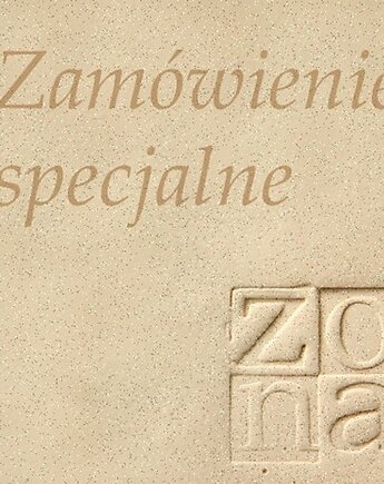 ZAMÓWIENIE SPECJALNE - numer mieszkania, cyfra 8 biała z brązowym ornamentem, pracowniazona