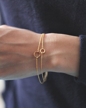 16k Gold Plated Little Karma Bracelet, Le Boho Bleu