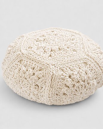 Puf poducha siedzisko pufa LUNA Ecru, Knitting Factory