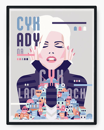 Plakat: Cykady na Cykladach, Agnieszka DeLew