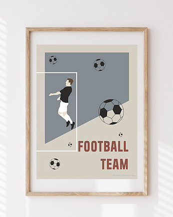 Plakat dla dzieci Football Team, Humpty Dumpty Room Decoration