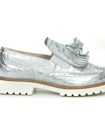 RĘCZNIE ROBIONE PÓŁBUTY ZAPATO 247 SREBRNY PRZE, Zapato