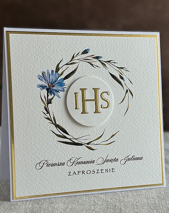 Zaproszenia na komunię, wzór 5, Anna Art and Crafts