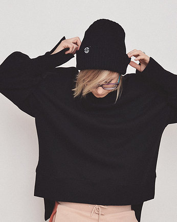 Czarny Półgolf Bluza Turtleneck, DONT NEED NO SAMURAI