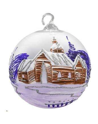 Bombka Lampion ze stojakiem: fioletowy, Syn Bombkarza