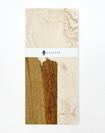 Deska do serwowania BOHO - z naturalnym drewnem dębowym, SZYSZKA Dekoracje