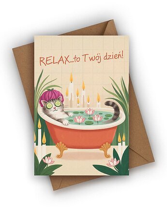Kartka urodzinowa - Relax...to Twój dzień!, Czarna Owca Karteczki