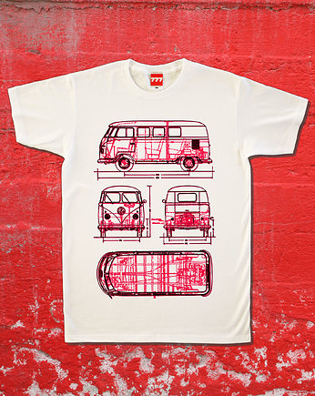 Koszulka VOLKSWAGEN Trnsporter T 1 RED tshirt, 777 Tshirts