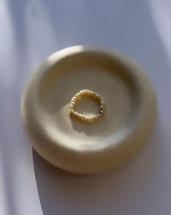 Minimalistyczny pierścionek z pereł, My Simple Point