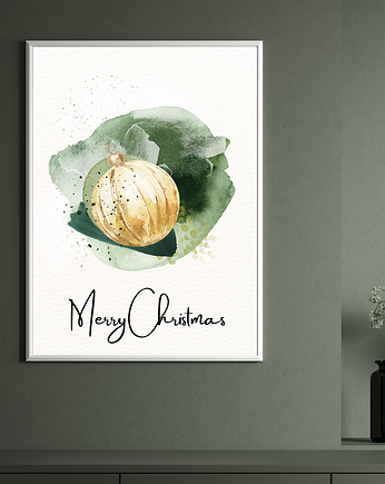 Plakat Golden Christmas bauble, Well Done Shop