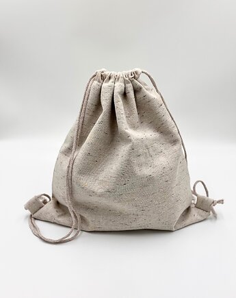 Plecak worek Naturalny, wu handmade