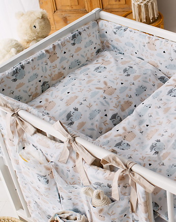 Pościel Niemowlęca 120x90 cm Delikatna Ukryte Zamki Bawełna LEA od BabyU, Sleepdo
