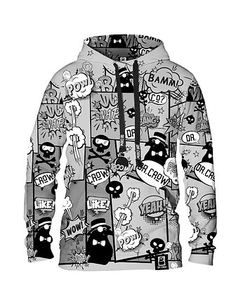 Damska Bluza z kapturem DR.CROW Komiks Black, DrCrow