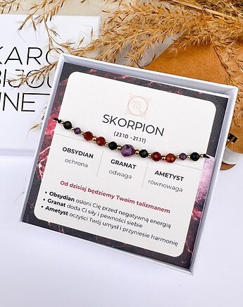 Bransoletka dla zodiakalnego SKORPIONA, KaroBijouLine