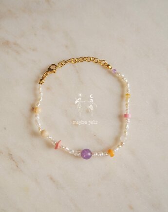 Bransoletka z małych nieregularnych pereł