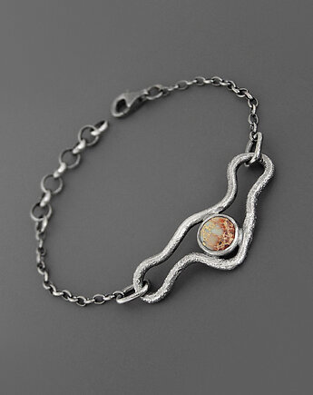 Bransoletka Jaspis Srebro, Pastelove Jewelry