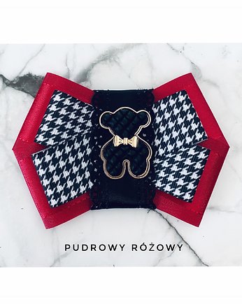 Brosza z MISIEM Nowość, Pudrowy Różowy