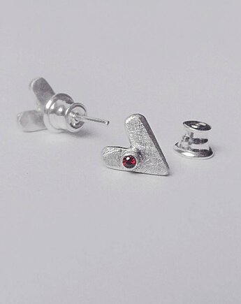 Kolczyki srebrne SERDUSZKO, Katarzyna Kaminska ART