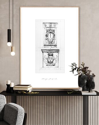Plakat Detale architektoniczne - Komplet 3 reprodukcji, Margo Hupert