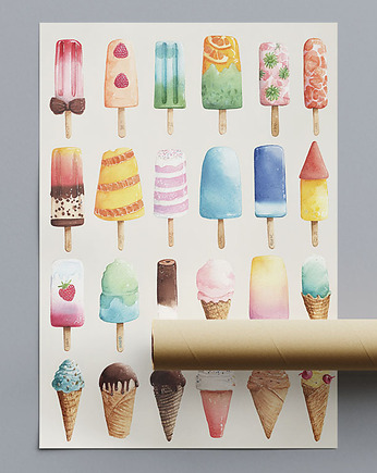 Plakat - Ice cream man, Harry Monkey