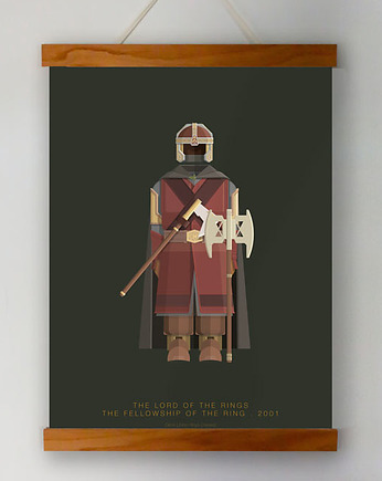 The Lord of the Rings - Gimli - plakat A3, minimalmill