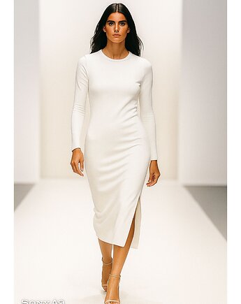 Sukienka  ecru YY300059, YULIYA BABICH