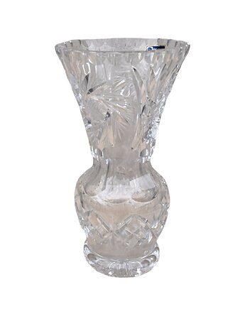 Kryształowy wazon Lausitzer Glas Bleikristall Niemcy lata 70., Good Old Things