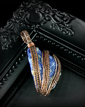 Wisiorek z sodalitem, Blue Pearl Art
