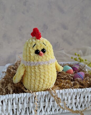Mini kurczaczek, Kura pluszowa, Kurczak, Prezent dla dziecka, EcoToysByNastya