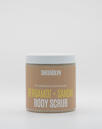Peeling z cukrem i solą Bergamot + Sandał, SHESAIDLYN