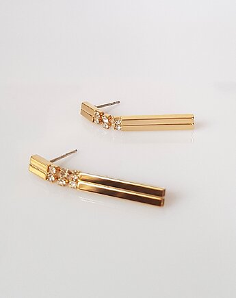 Kolczyki pozłacane Double Sticks, Mitsu