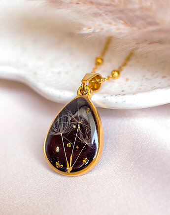 Wisiorek z rzęsek dmuchawca, nature gift