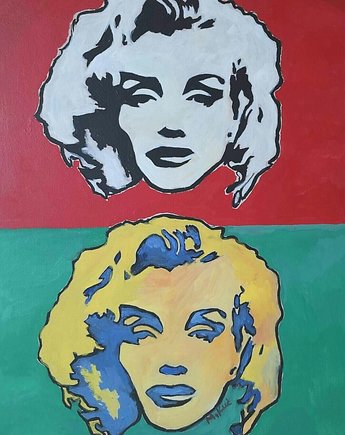 Obraz do salonu portret Marilyn Monroe, alice oil on canvas