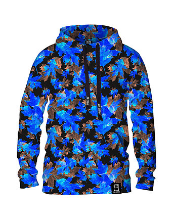 Damska Bluza z kapturem Blue Leaves, DrCrow