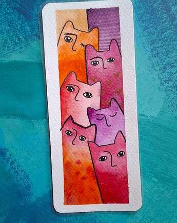 Zakładka do książki Kotki, ma.grafka