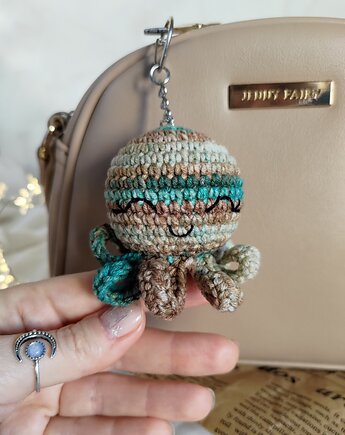 Brelok ośmiornica, Brelok do kluczy, Brelok na prezent, Brelok morski, EcoToysByNastya