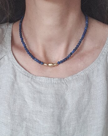 Naszyjnik ZEN lapis lazuli, mosiądz, modesign