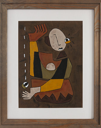 ORYGINAŁ w oprawie - Różnie bywa, 40 x 30 cm, w oprawie 50x40 cm, Gosia Sendlewska